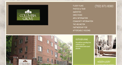 Desktop Screenshot of columbiagroveapts.com