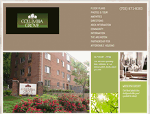 Tablet Screenshot of columbiagroveapts.com